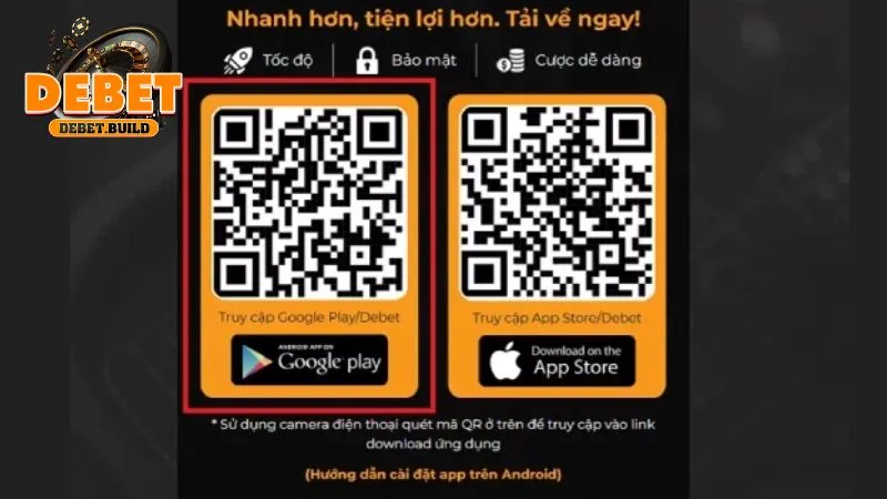 Các thao tác tải và cài đặt cơ sở dành cho Android