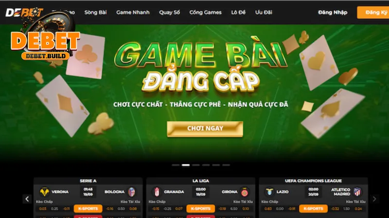 Đa dạng các trò chơi tiêu đề có trong sòng bạc Casino Debet