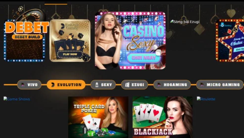 Casino Debet đa dạng các sản phẩm cá cược với ưu đãi khủng